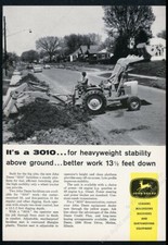 1961 John Deere 3010 tractor loader photo vintage trade print ad