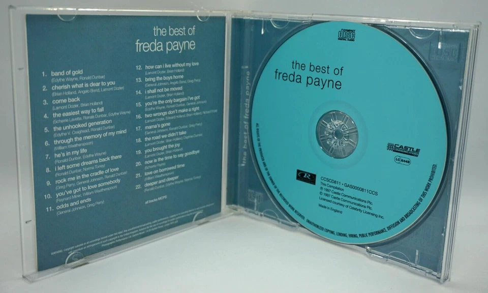 Freda Payne : The Best Of CD Album - Band Of Gold - RARE - Image 3 of 3