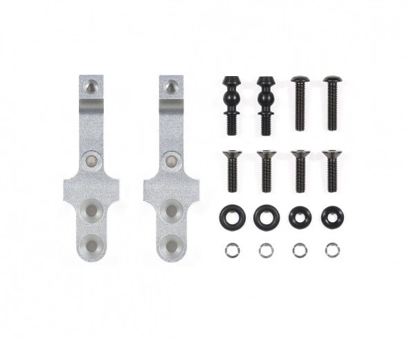 Tamiya 300022088 - BB-01 Aluminium Support D'Amortisseur Avant (2) Argent - Neuf - Photo 1/1