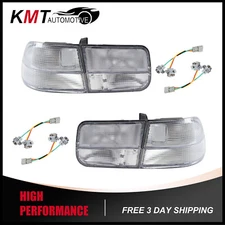 All Clear Rear Tail Light Set For 1996-2000 Honda Civic DX EX HX Si Coupe 2-Door