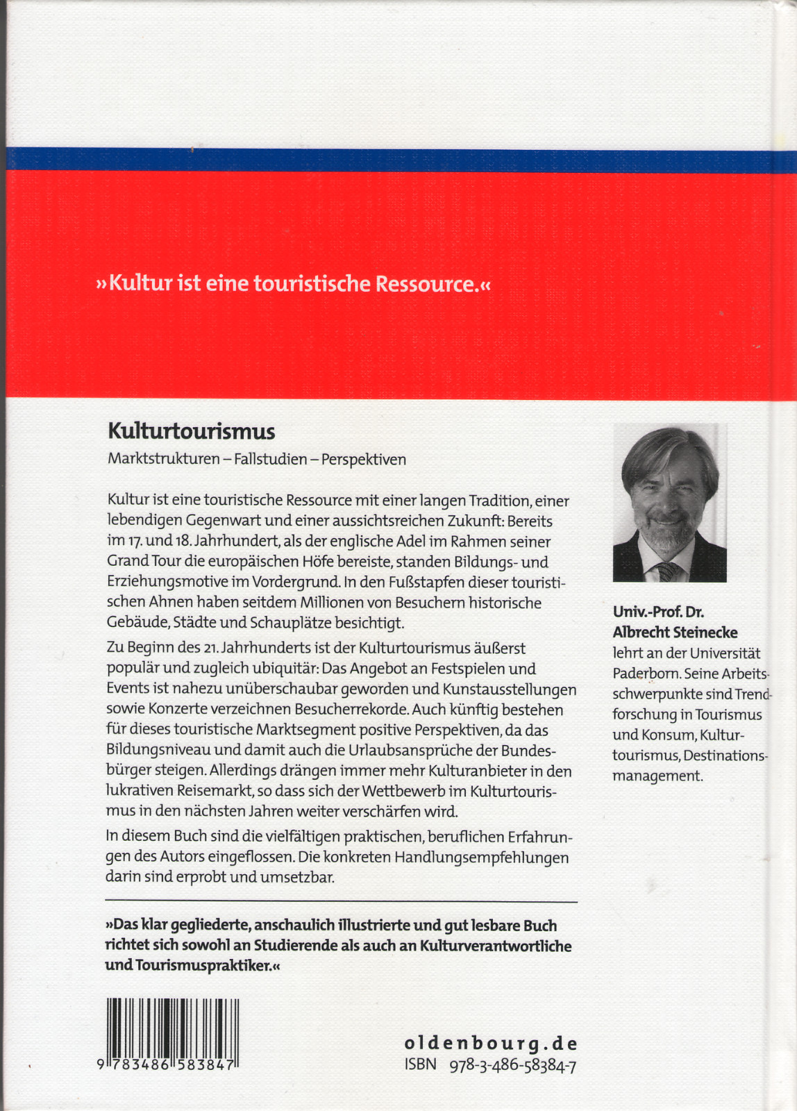 Thumbnail - Kulturtourismus | Albrecht Steinecke | 2007 | Deutsch | Neu