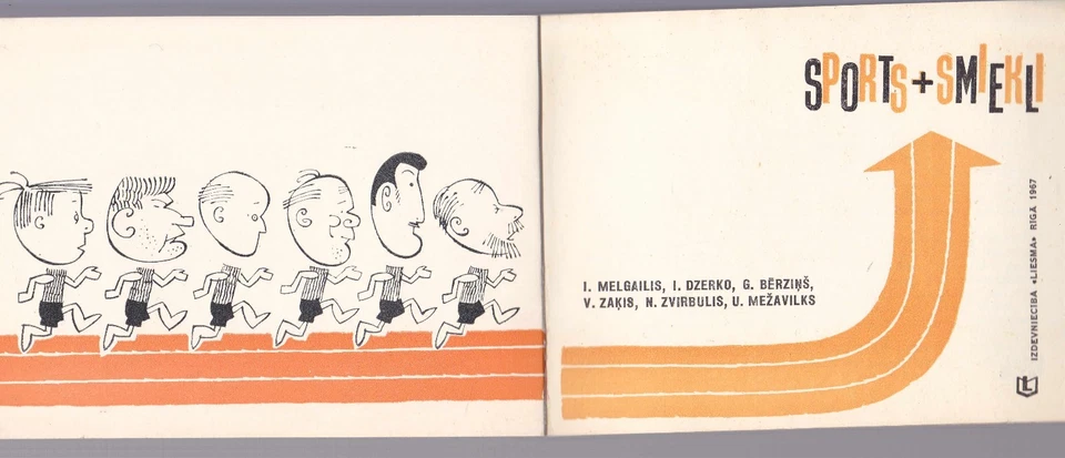 Sport + laughter Latvian caricature Satire Humor 1967 COMIC ALBUM - Image 4 of 4