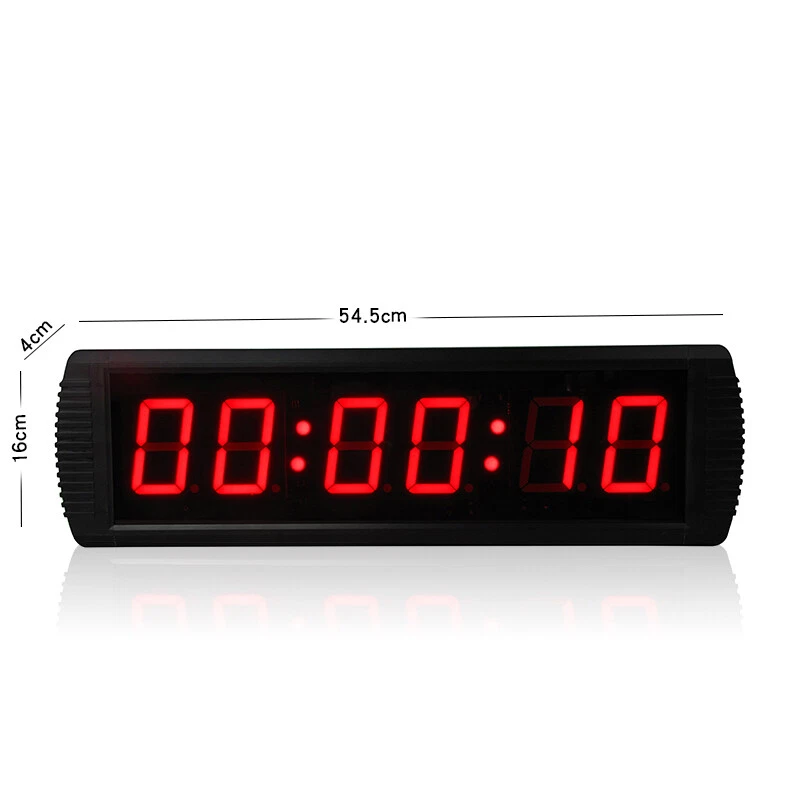 3" Electronic Countdown Clock Led Digital Wall Clock Big Timer With Stopwatch - Image 2 of 4