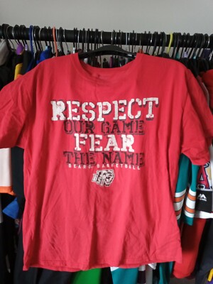Champion BSU Bears (Bridgewater State Uni) T Shirt, Red, Size L 