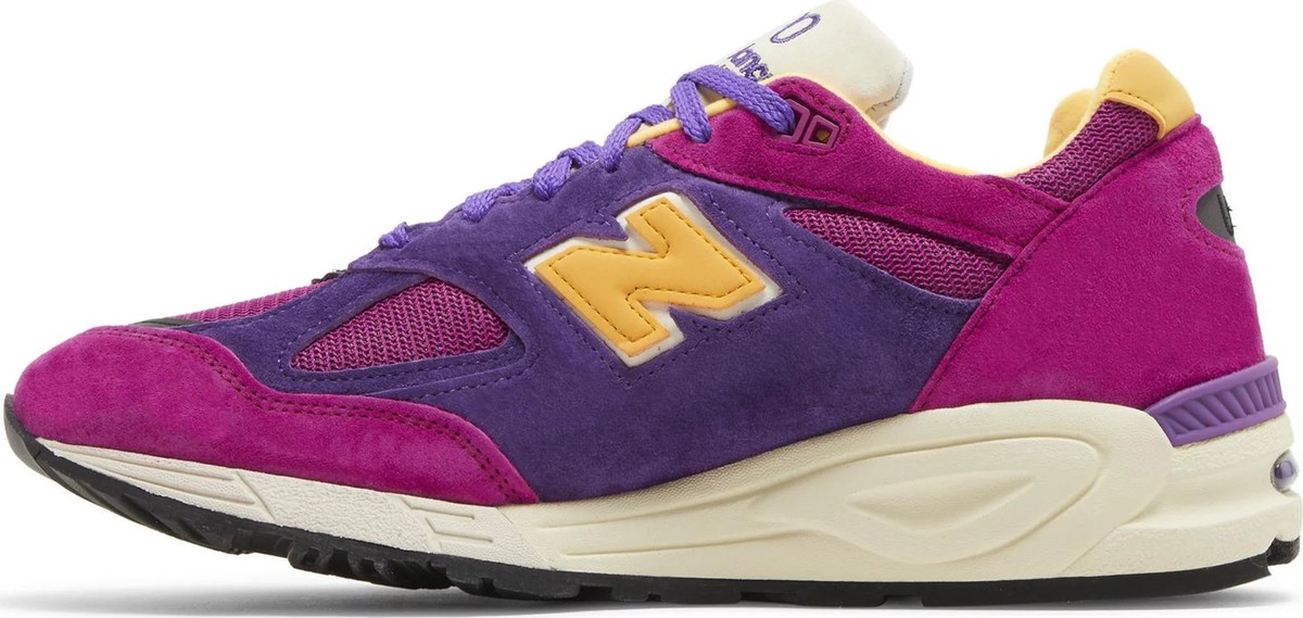 New Balance 990v2 Made In USA Teddy Santis Purple Yellow Men\'s Size 12 TEDDY SANTIS NEW BALANCE 990V2  main image 2