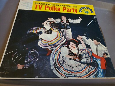 Eddie GRONET'S TV Polka Party Harmony HL 7038 LP EX/G Note