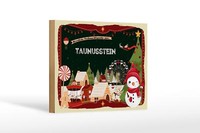 Holzschild Weihnachten GrüßE Taunusstein Geschenk Deko Schild 18X12 Cm