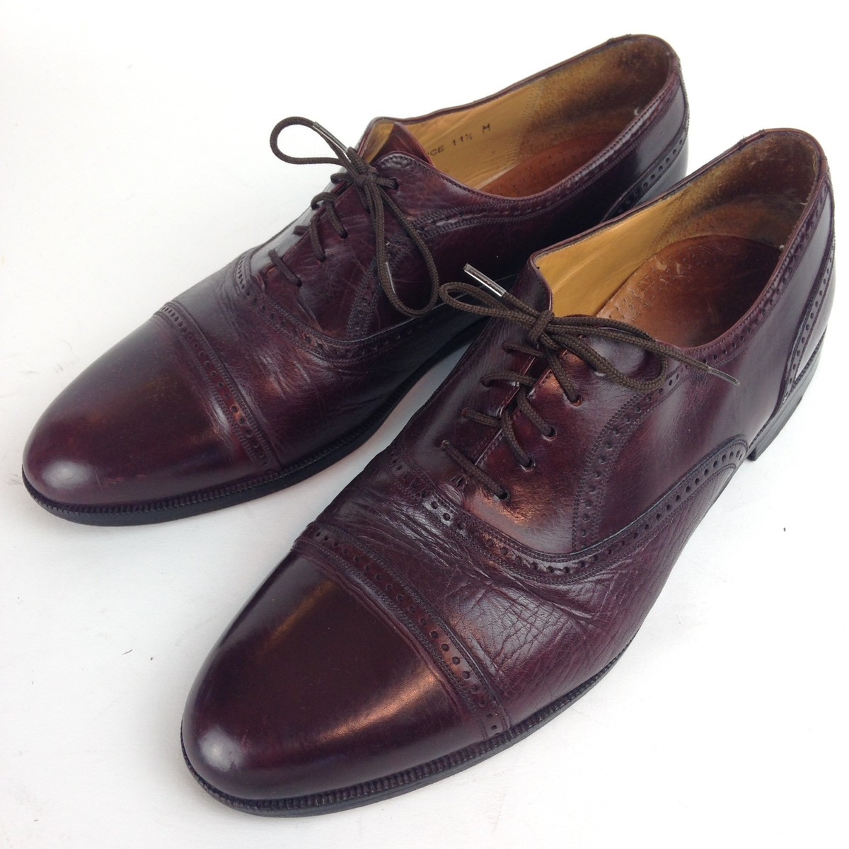 Mezlan Florence Cap Toe Brown Calf & Deer Skin Oxford Dress  display picture 1
