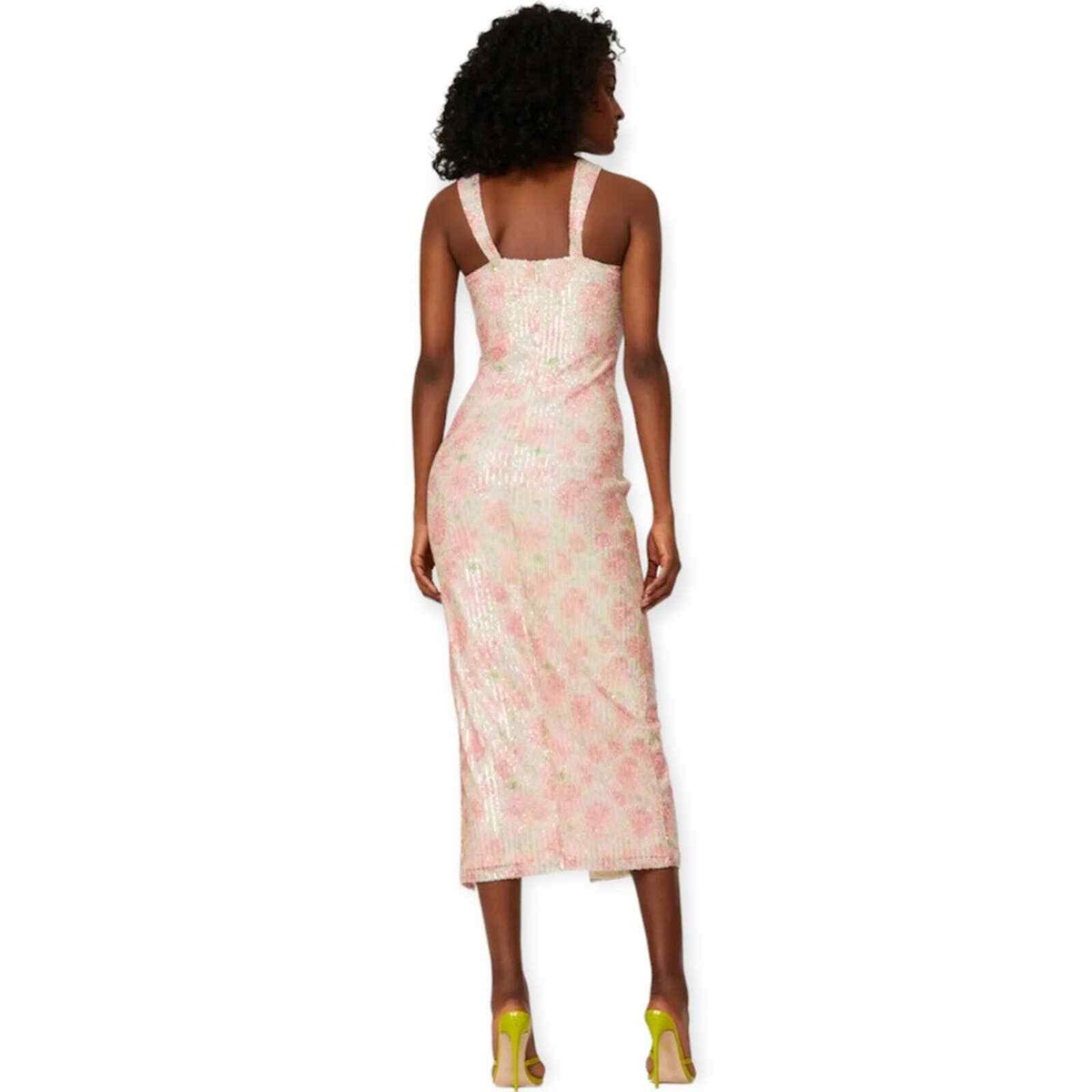 Saylor faena sequin cut out halter dress View 4