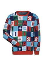 2024 Aldi Gear Christmas Holiday Sweater - SIZE XL - Red Gingerbread Snowflakes