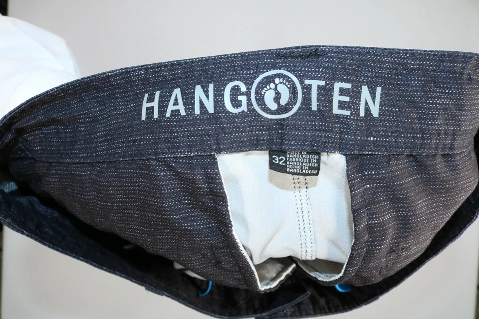 Mens Hang Ten Gray Stripe Board Shorts 32W EUC - Image 4 of 4