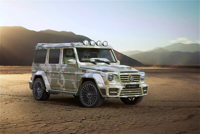 Cars 2015 mansory mercedes benz g63 amg sahara edition Desk Mat Stitched