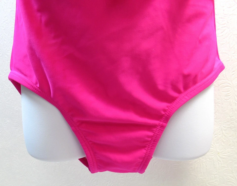 Traje De Baño Una Pieza Cherokee Talla Mediana 7/8 Rosa Volantes Niña Nuevo Foto 3 de 4