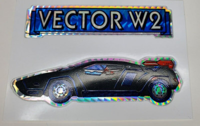 Vintage Vending Machine Sticker Sports Car Vector W2 Hot Rod   NM   Decal