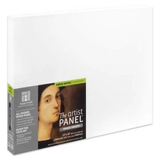 Wood Gesso Artist Painting Panel Primed Smooth 12" x 16" 1-1/2" Cradled Profile