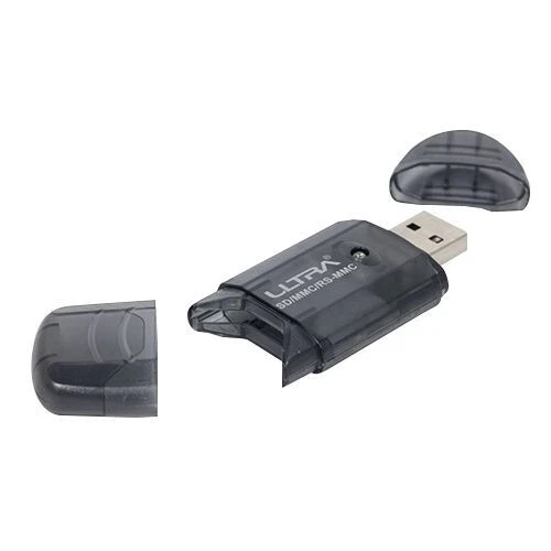 Ultra SDXC SDHC MMC Portable External USB 2.0 Card Reader Drive Retail Black - Image 3 of 4