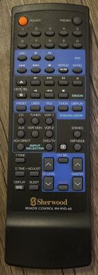 GENUINE SHERWOOD RM-RDV-60 REMOTE CONTROL HOME AUDIO RECEIVER RVD-6090R Tested