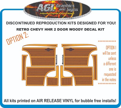 Chevrolet HHR Retro Woody Woodgrain Graphics Kit , 4 Door or 2