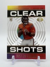 2021 Panini Illusions Clear Shots Black /50 Justin Fields #CS-19 Rookie RC