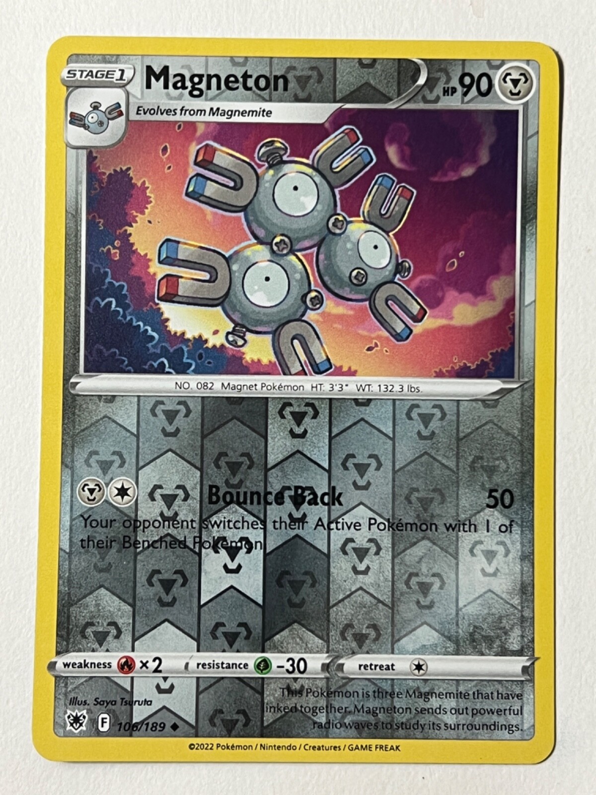 Magneton 106/189 Reverse Holo Uncommon Astral Radiance Pokemon Pack Fresh