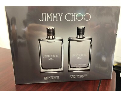 JIMMY CHOO MAN 2 PIECES SET :3.3 EDT Spray +3.3 oz After Shave