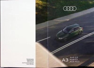 EA8084 Brochure Catalogue Audi A3 S3 RS3 06/24 German Deutsch Austria - Photo 1/3