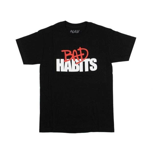 VLONE Nav Bad Habits Drip Tee Black (NAV-T001-BLACK) 2019 Men's 