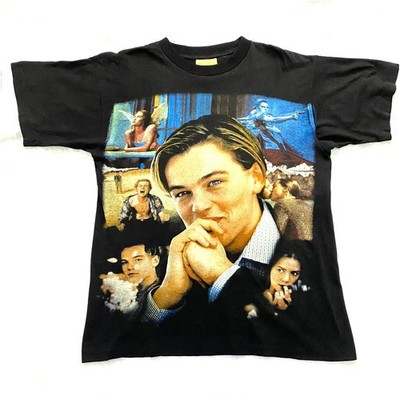 Vintage Leonardo DiCaprio Rap Tee T-Shirt Medium 90s Movie Tee Single Stitch