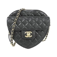 Chanel As3191 Lambskin Shoulder Bag Women Black One Size