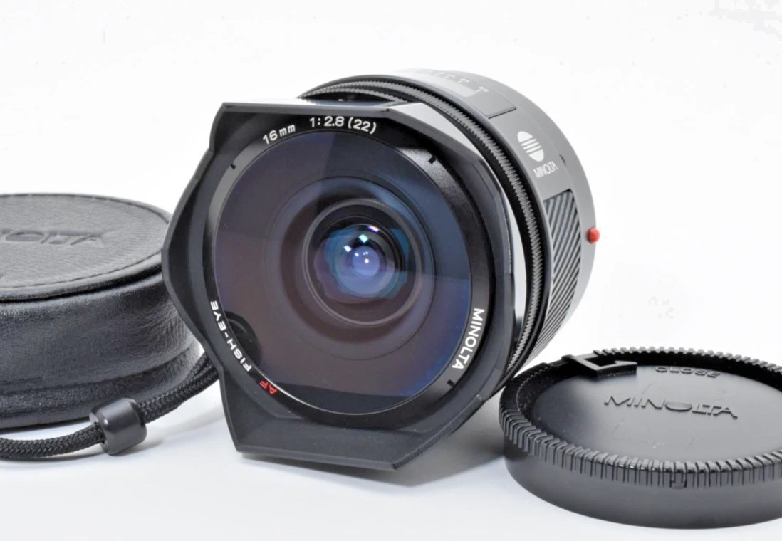 MINOLTA AF FISH-EYE 16mm f/2.8レンズ MINOLTA AF FISH EYE 16mm F2.8 Wide Angle From Japan 2354342 [Near
