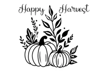 Happy Harvest Vinyl Decal Sticker Car Home Mirror Laptop Window Craft