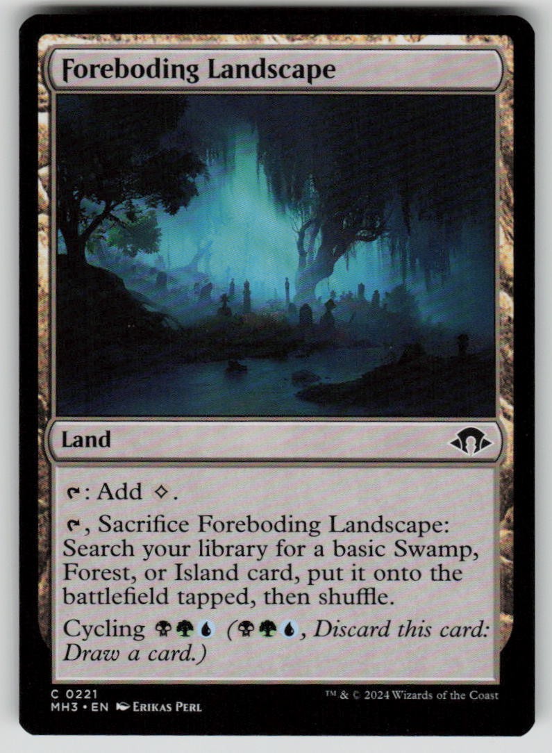 Foreboding Landscape Common Modern Horizons 3 221 MTG Near Mint 2024