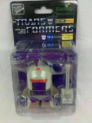 Transformers TF-3 Decepticon Blitzwing GID Action Vinyls Hastings Exclusive