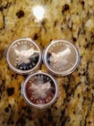 3-Sunshine Silver Eagle Rounds .999 Fine Silver (1 Troy oz. Each) in Capsule