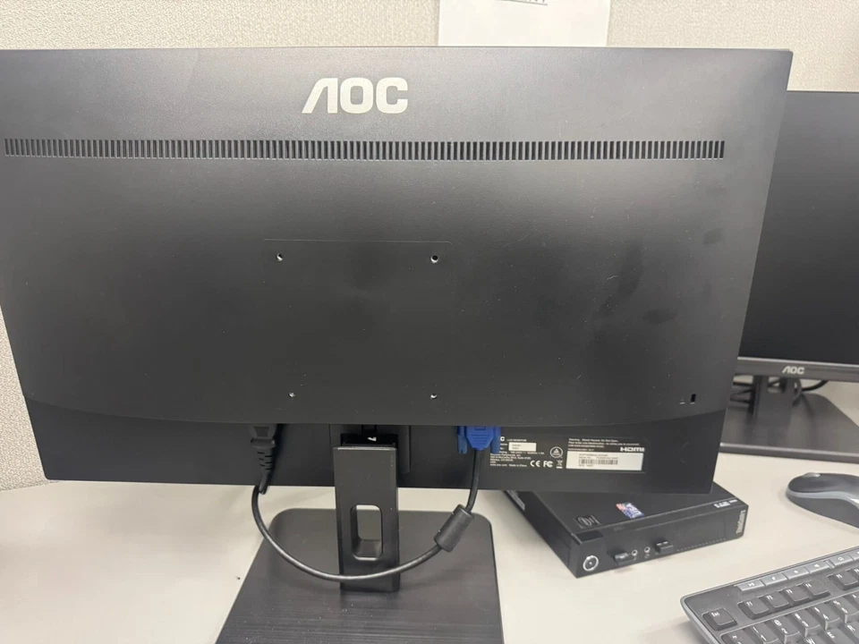 AOC monitor: 24E2H, 23.8-inch, Full HD (1920 x 1080), Frameless - Изображение 2 из 3