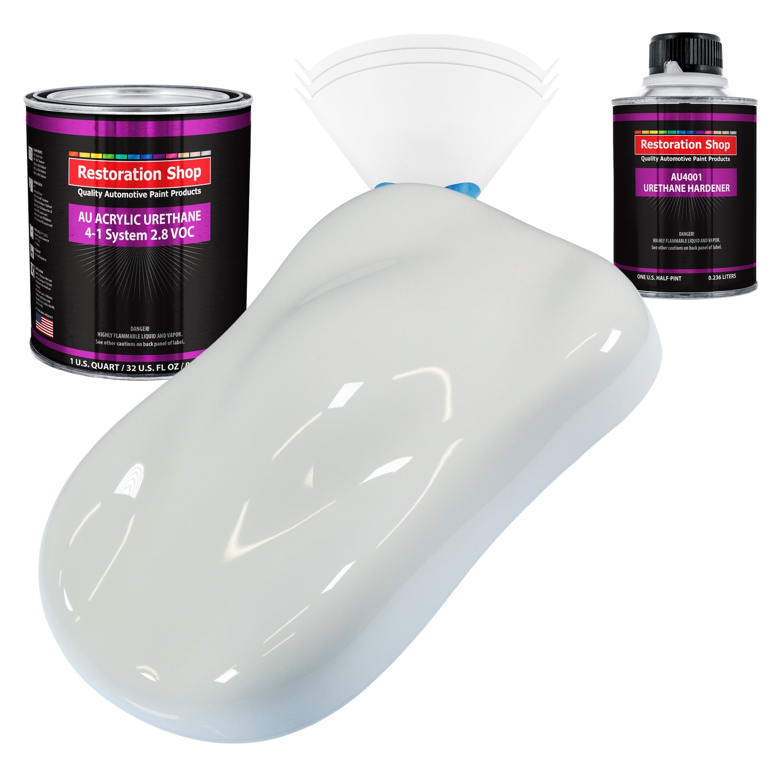 Restoration Shop Cameo White Acrylic Urethane Quart Kit Auto Paint