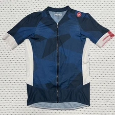 Castelli Full Zip Short Sleeve Cycling Jersey Mens Large