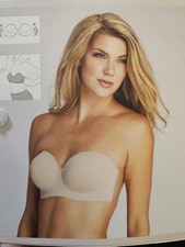 NWT, Fashion Forms, Women's, Voluptuous Backless Strapless Bra, Nude, Size G