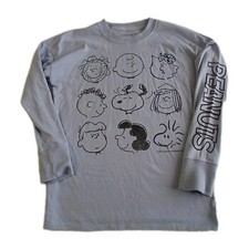 EUC Abercrombie Kids 9/10 Peanuts Long Sleeve Charlie Brown Linus Snoopy Shirt