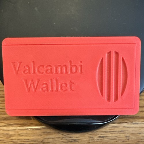 Valcambi Silver Wallet Silver 1 Gram pre-loaded Bar Holder Red/Red - Picture 3 of 4