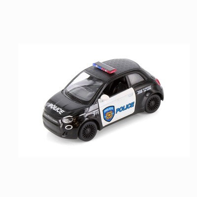 5440DPR Kinsmart - Fiat 500e Police Edition (1/28 scale diecast model car, 