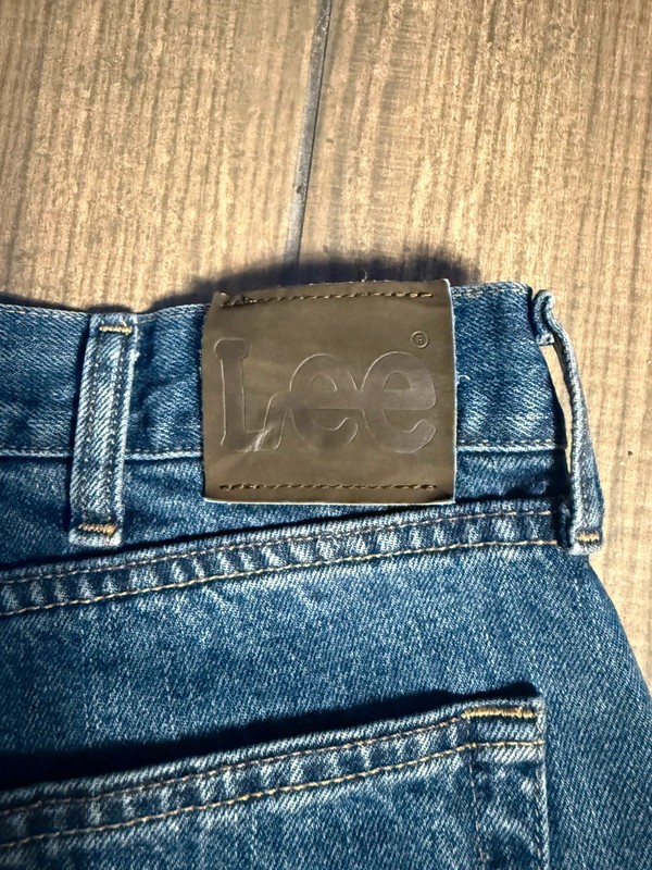 Lee straight leg denim blue jeans size W34” x L29” men’s regular fit image 6