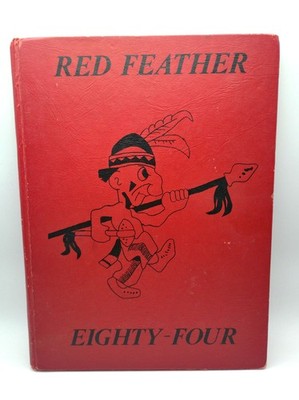 1983-84 Indiana Junior High School Yearbook Red Feather Signed Autographs 84