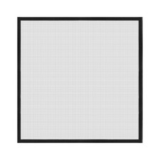 Window Screen Mesh 43" x 47" Fiberglass Net Mesh Grey Frame Hook and Loop