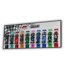 Acrylic Top-Speed Wall Mount Frame/Display for LEGO F1 Speed Champions Race Car