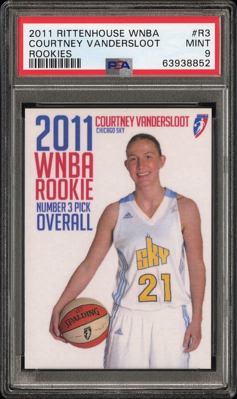 2011 Rittenhouse WNBA Courtney Vandersloot #R3 RC Card /225 PSA 9