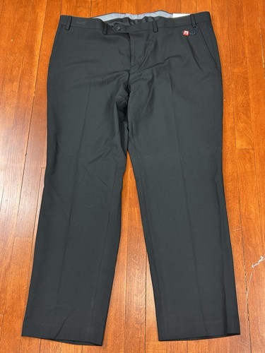 New Chaps Feldman Pants Mens 40x30 Performance Wrinkle Free Stretch Black Office - Picture 4 of 9