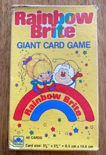 Vintage 1983 Rainbow Brite Giant Card Game All 40 Cards Included