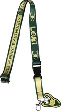 Marvel Disney Loki TVA ID Badge Holder Breakaway Lanyard with Rubber Charm