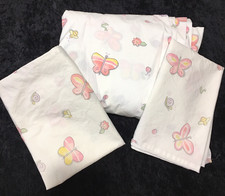 Pottery Barn Kids Duvet Cover Full Bedding 3pc Set Garden Bug Butterfly Floral
